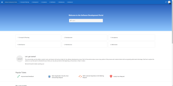 Software Development Portal